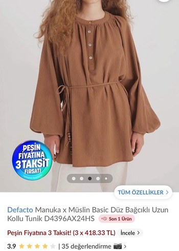 Bohem Salaş Midi Tunik - Görsel 3