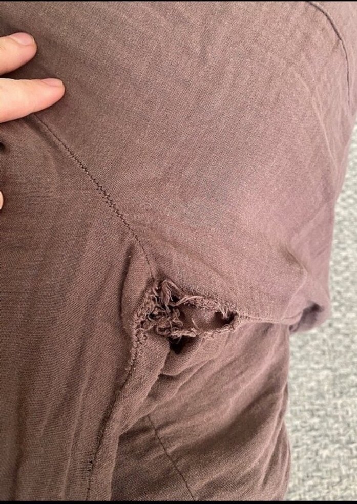 Kadın Camel Keten Salaş Takım - Görsel 2