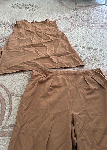 42 Beden camel Renk Bej Hamile ve Emzirme Pijama Takımı