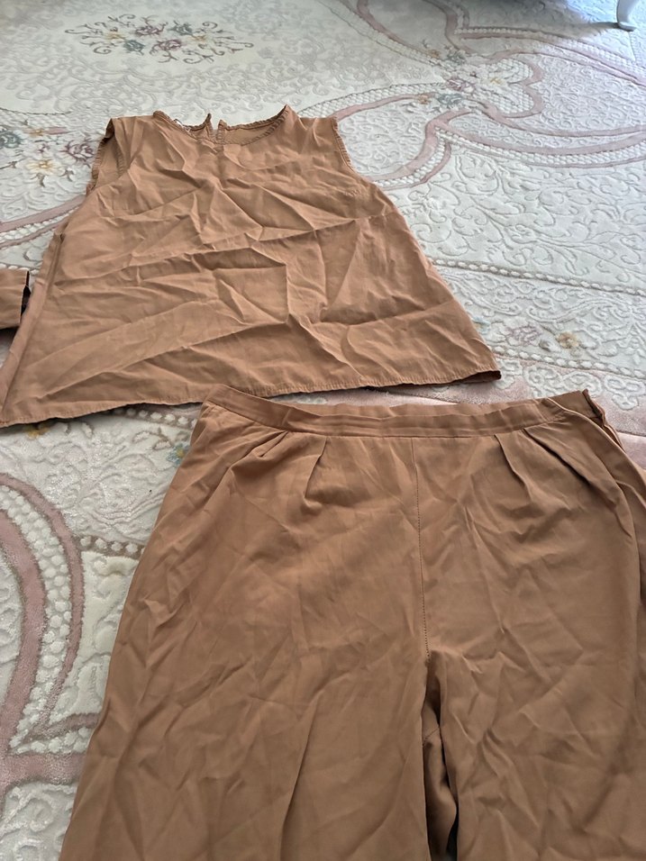 Bej Hamile ve Emzirme Pijama Takımı - Görsel 4