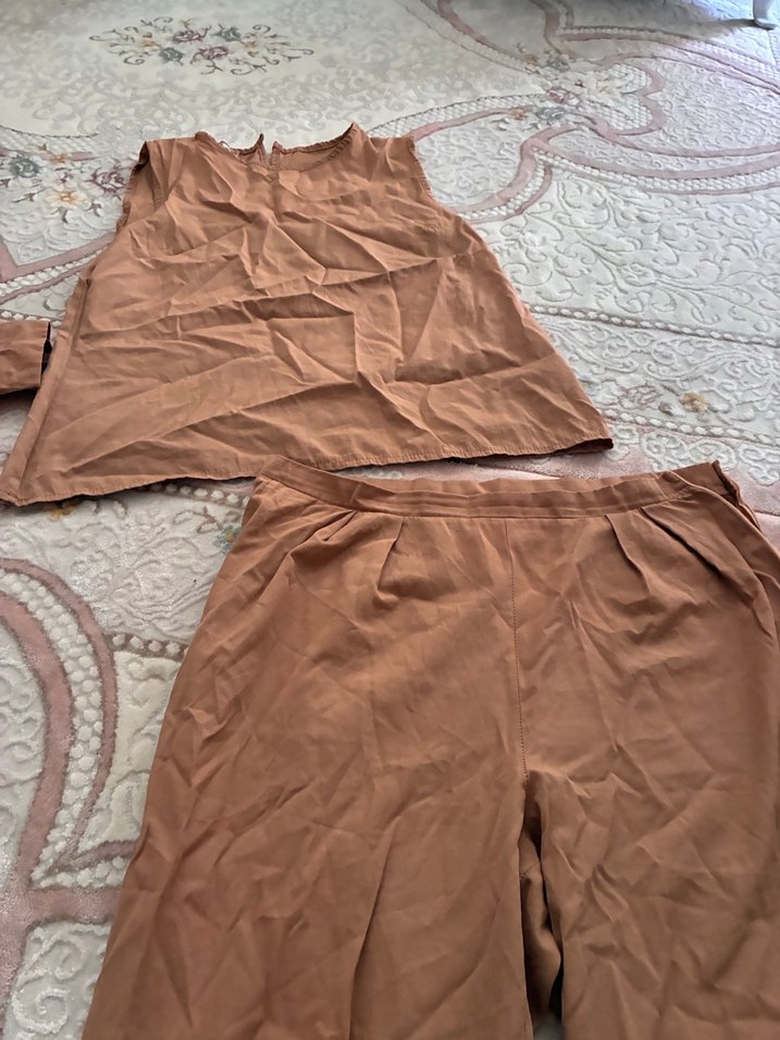 Bej Hamile ve Emzirme Pijama Takımı - Görsel 3