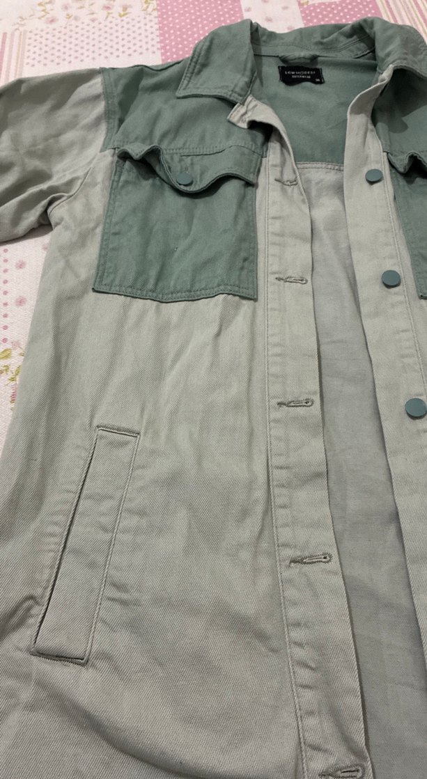 Düğmeli, Uzun Kollu Bohem Hamile Ceketi - Görsel 3