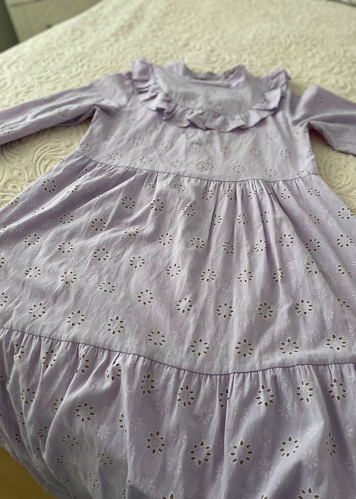 Lila elbise - Görsel 3