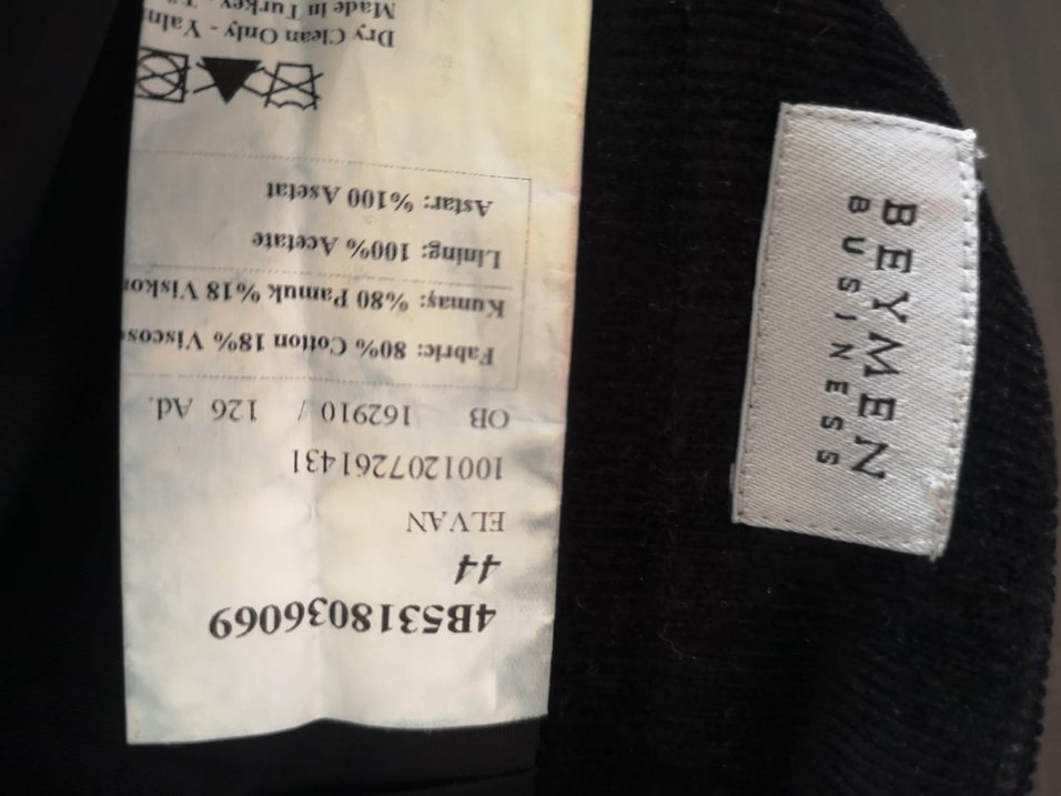 Siyah Süet Midi Kalem Etek - Görsel 2