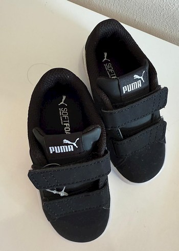 23 Beden siyah Renk Puma Erkek Çocuk Siyah Sneaker