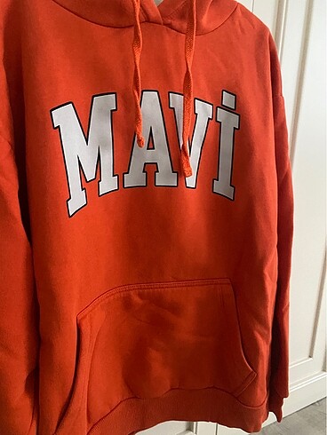 xs Beden kırmızı Renk Mavi swetshirt