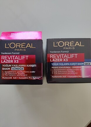 Loreal Paris Revitalift Lazer x3 Gündüz Gece