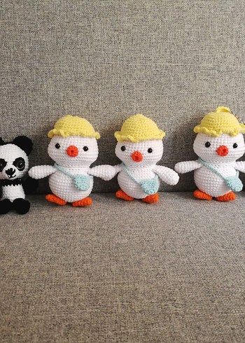 Renkli Örgü Karakter Peluş Oyuncaklar