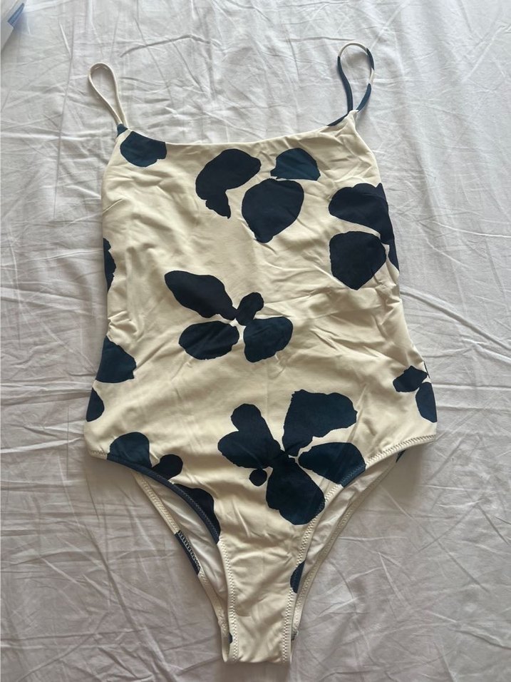 Zara Home Kadın Beyaz İnce Askılı Mayo L beden - Görsel 3