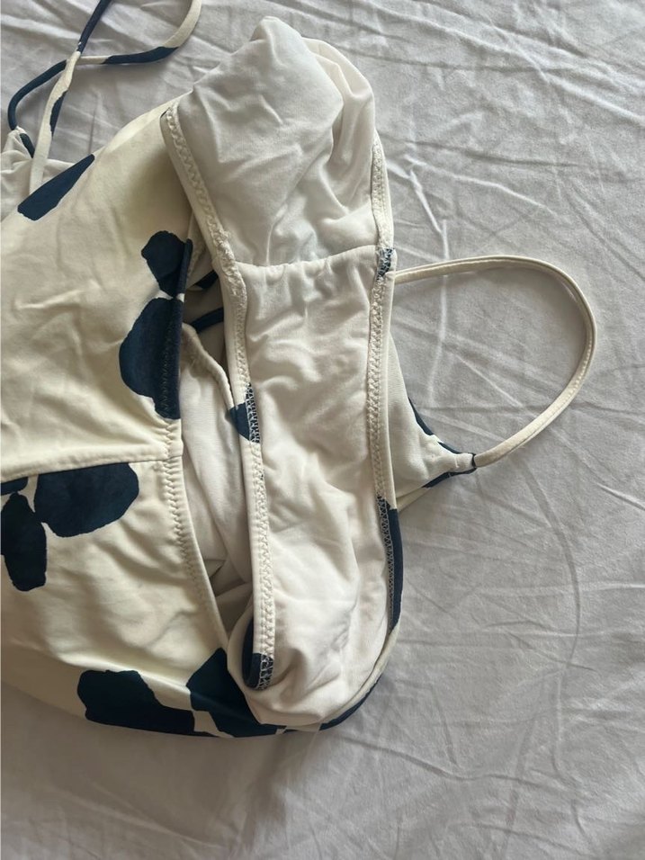 Zara Home Kadın Beyaz İnce Askılı Mayo L beden - Görsel 5