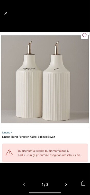 Linens yağdanlık sirkelik 2-li 350 ml