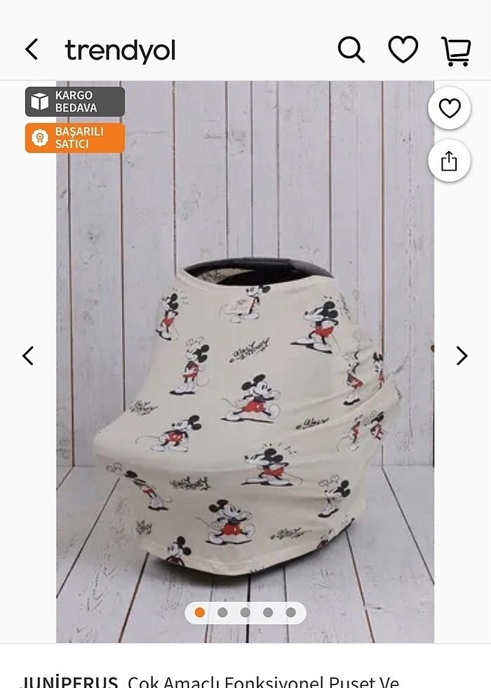 Puset ve mama sandalyesi örtüsü - Görsel 4