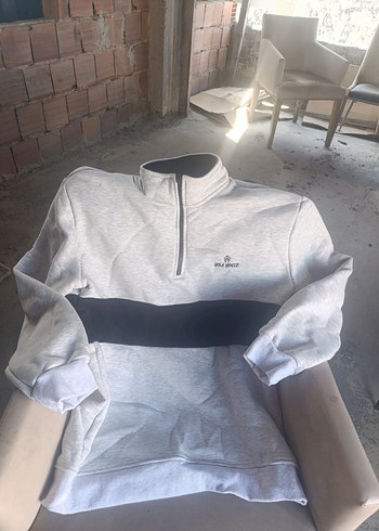 Diğer Kapüşonlu Siyah Sweatshirt