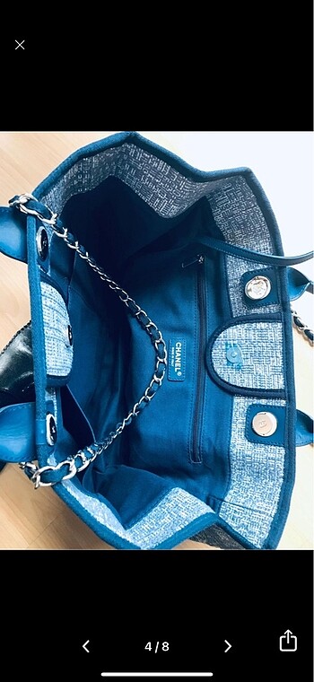  Beden lacivert Renk CHANEL İTHAL ÇANTA
