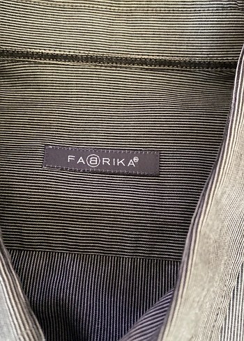 Gri pamukluErkek Gömlek, Uzun Kollu, Düğmeli - Görsel 2