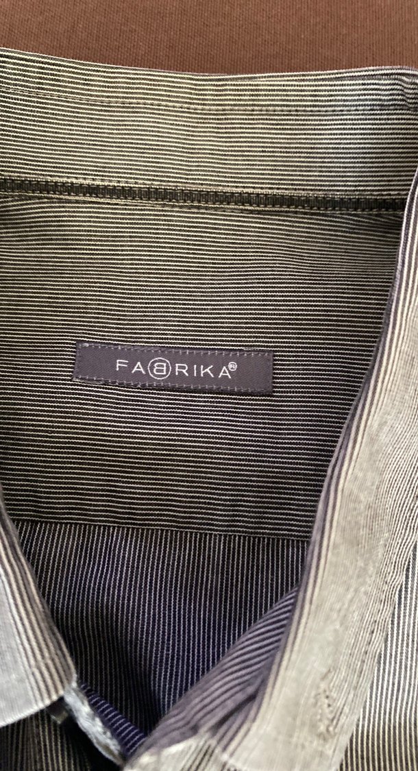 Gri pamukluErkek Gömlek, Uzun Kollu, Düğmeli - Görsel 2