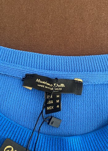 Mavi parlak Kadın Uzun Kollu Saten Kazak - Görsel 2