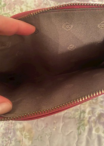 Kırmızı Deri Kadın Portföy Çanta - Görsel 3