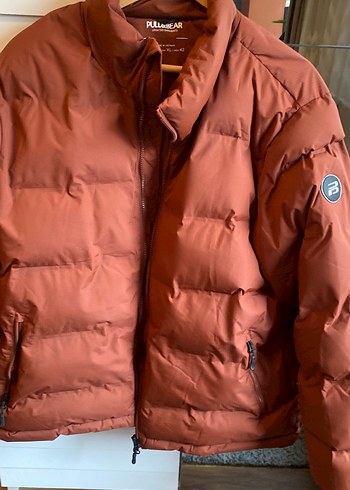 ErkekKahverengi Fermuarlı Midi Mont - Görsel 4