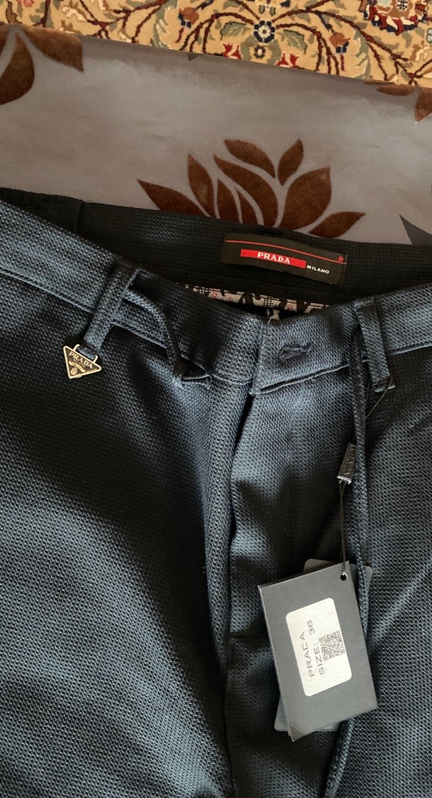 Erkek siyah prada pantolon - Görsel 3