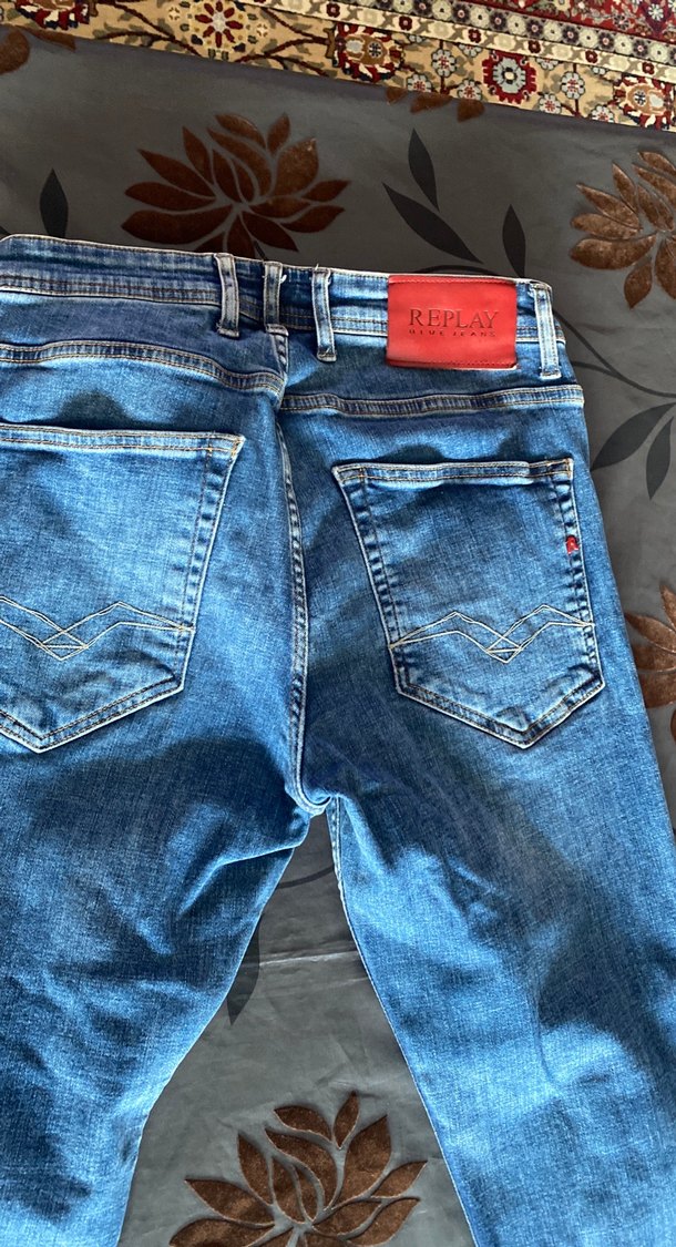Günlük Mavi Denim Erkek Kot Pantolon - Görsel 5