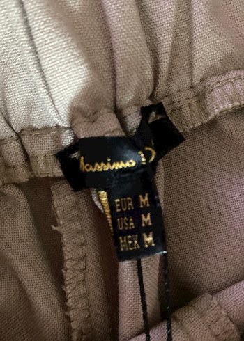 Beyaz Pilili Kadın Kumaş Pantolon - Görsel 3