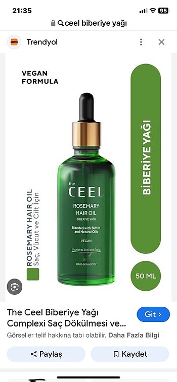 Ceel biberiye yağı