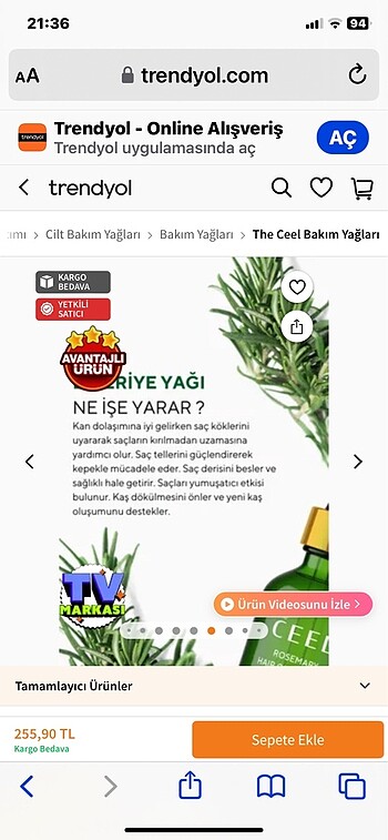 Beden Renk Ceel biberiye yağı