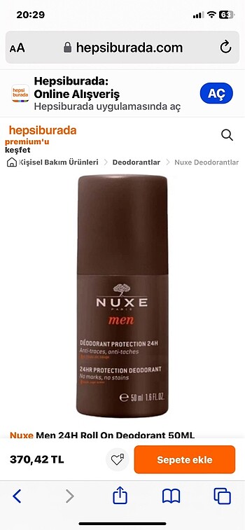 Nuxe Nuxe erkek roll on