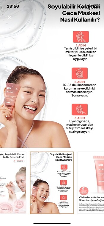 Beden Renk Ph lab kolojen maske