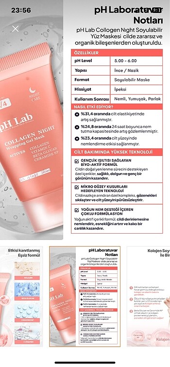 Diğer Ph lab kolojen maske