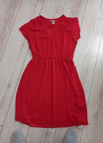 H&m komple astarli sifon elbise 