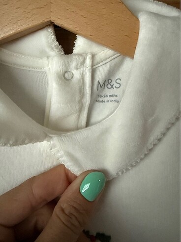18-24 Ay Beden beyaz Renk Marks&Spencer yılbaşı temalı tulum
