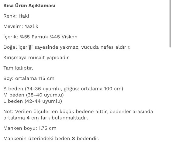 s Beden haki Renk Minik terzi tunik