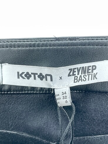 34 Beden siyah Renk Koton X Zeynep Bastik Düz Kesim - İndirimli.