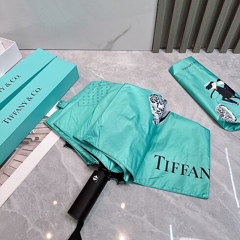 Beden turkuaz Renk Tiffany Şemsiye