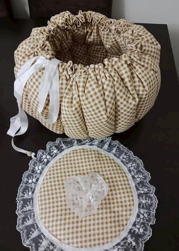 Nakışlı Bej Emzirme ve Hamile Yastığı - Görsel 2