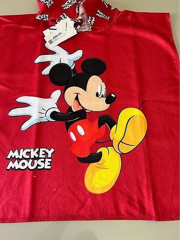 Diğer Mickey havlu panço