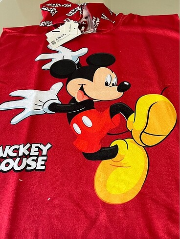 Standart Beden Beden Mickey havlu panço