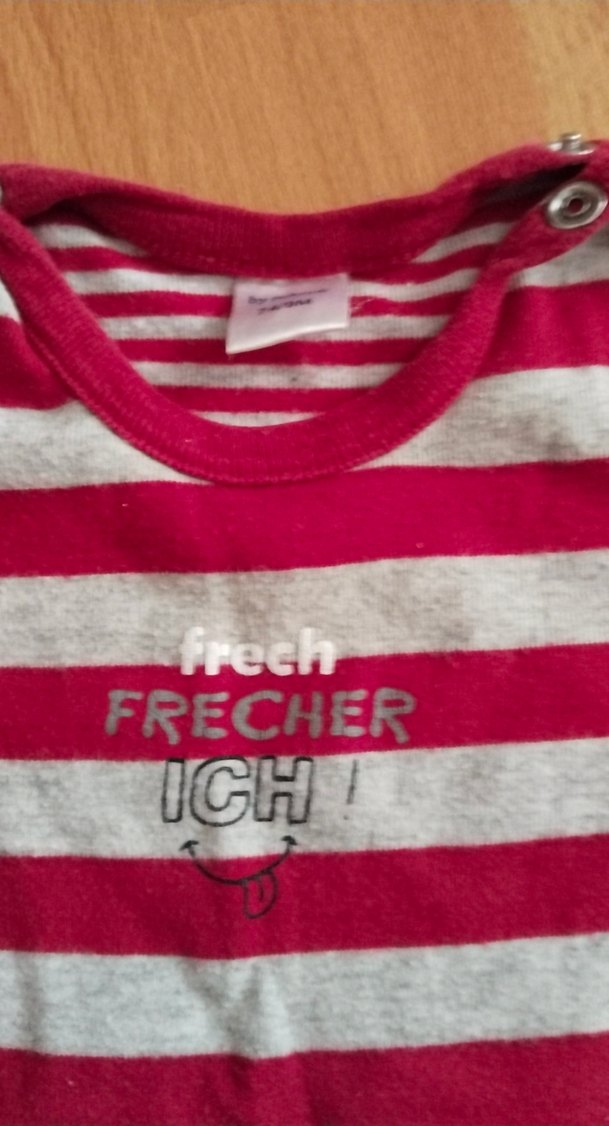 Uzun Kollu kırmızı Çizgili Bebek Body - Görsel 2