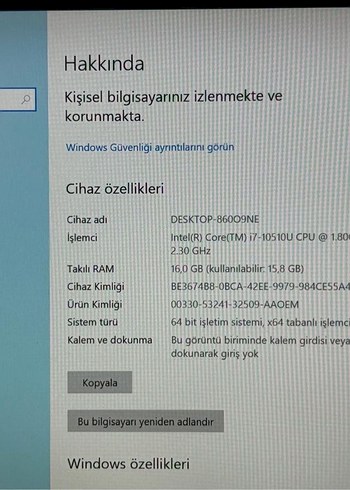Lenovo Siyah Dizüstü Bilgisayar - Görsel 6