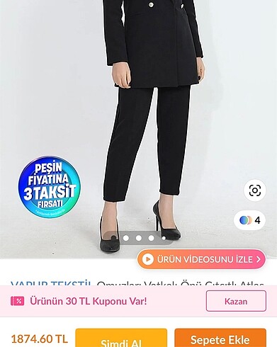 Siyah Blazer Ceket