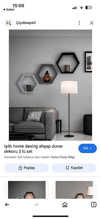 Ikea Dekorasyon duvar rafı
