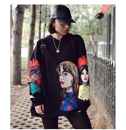 3 iplik patchwork sweatshirt