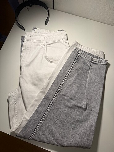 Bershka Çift Renkli Mom Jean
