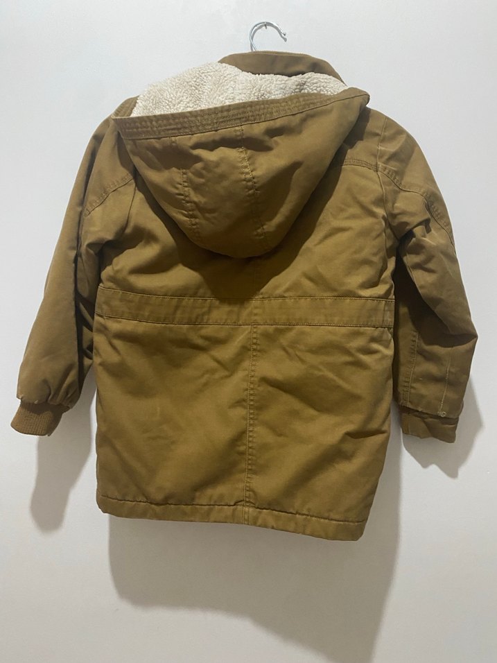 Erkek Çocuk Kahverengi Kamuflaj Desenli Mont - Görsel 4