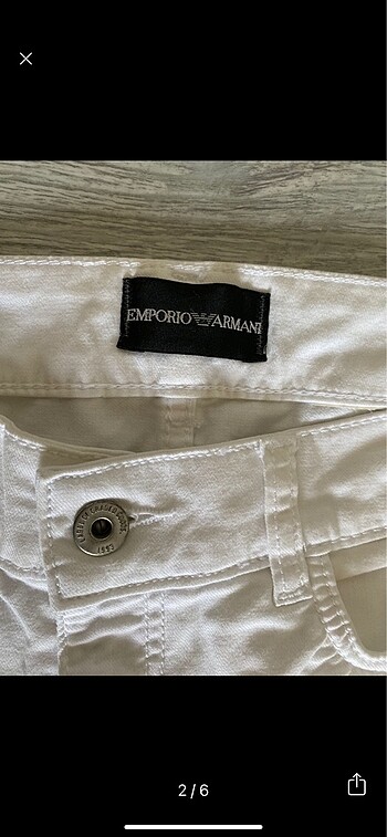 Orijinal kadın armani kot pantolon