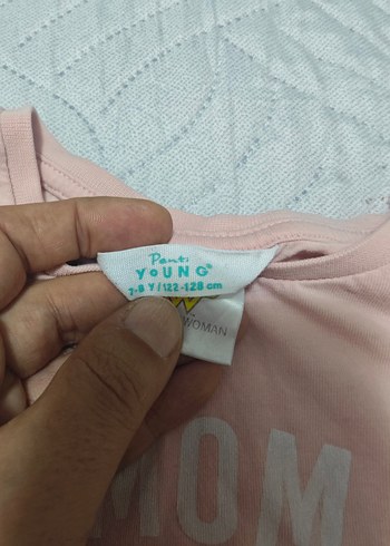 Kız Tişörtü, Baskılı, Düğmeli - Görsel 2