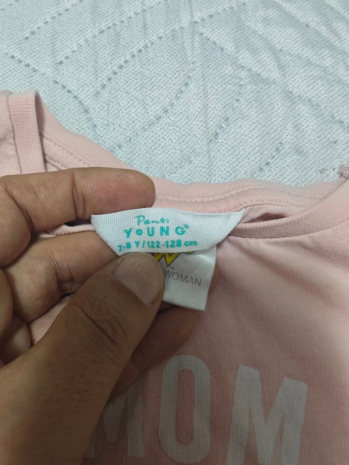 Kız Tişörtü, Baskılı, Düğmeli - Görsel 2