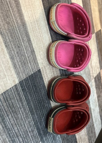 Crocs Crocs pembe ve kırmızı terlik